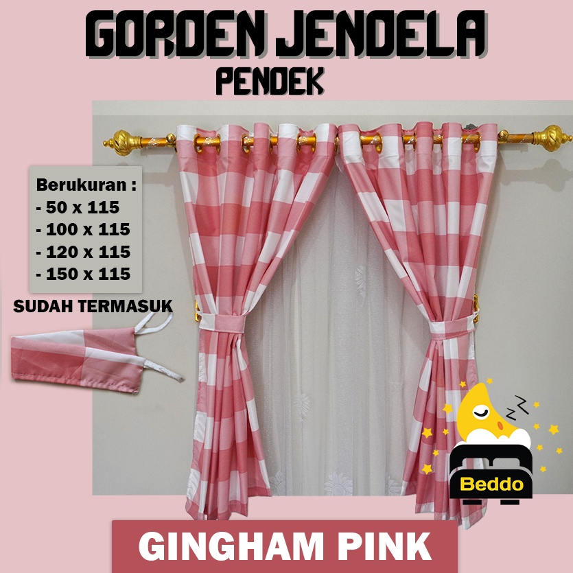 GT120 - GORDEN JENDELA MINIMALIS 10 RING EMBOSH DAN AESTHETIC