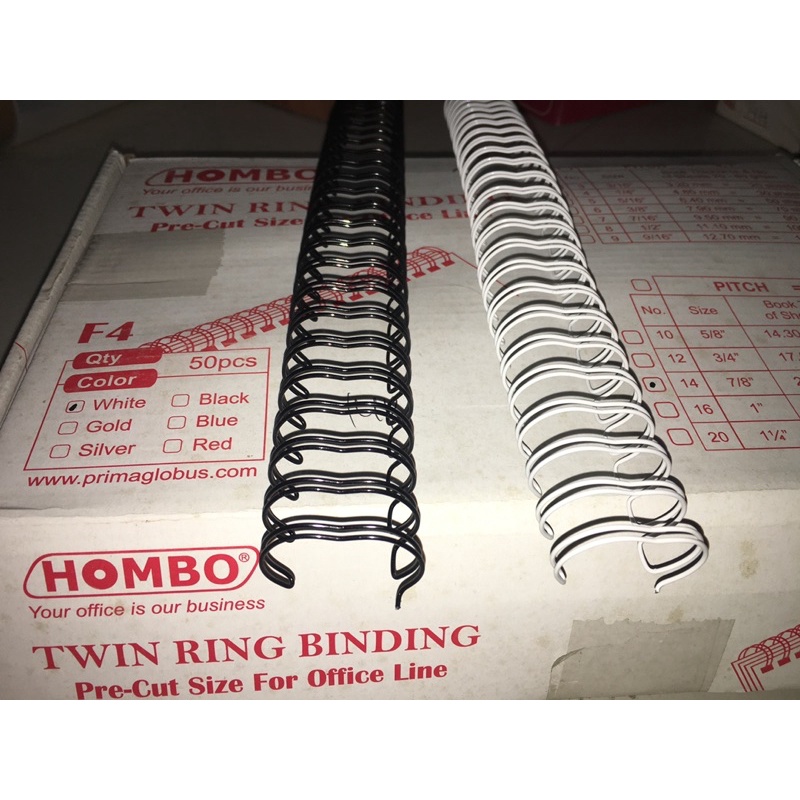 

Spiral Kawat Jilid 2:1 F4 no 10, 5/8”