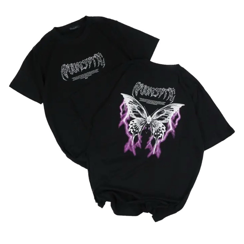 [OverSize] Baju Kaos OverSize “KUPU-KUPU METAL” T-Shirt
