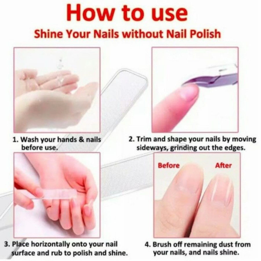 Nama Deptstore - Pengkilap kuku alat manicure pedicure kikir kuku