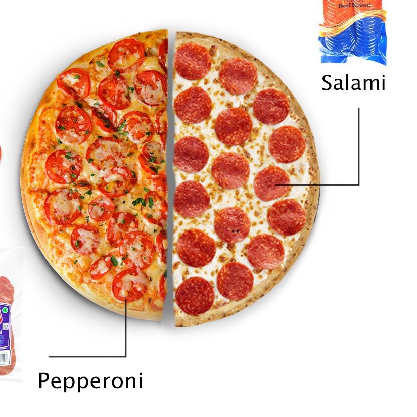 

limited STOCK!Paket Topping Pizza Beef Salami & Pepperoni - 450 gr|RA9