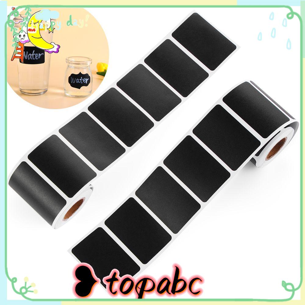 Top 150pcs/roll Label Stiker Papan Tulis Dapur Selai Toples Blackboard Label