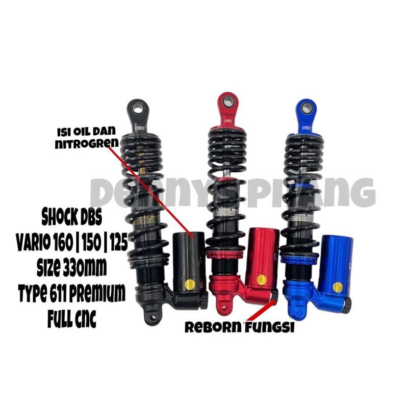Shockbreaker DBS premium uk 330 vario scoopy beat click fungsi dbs 611 apex