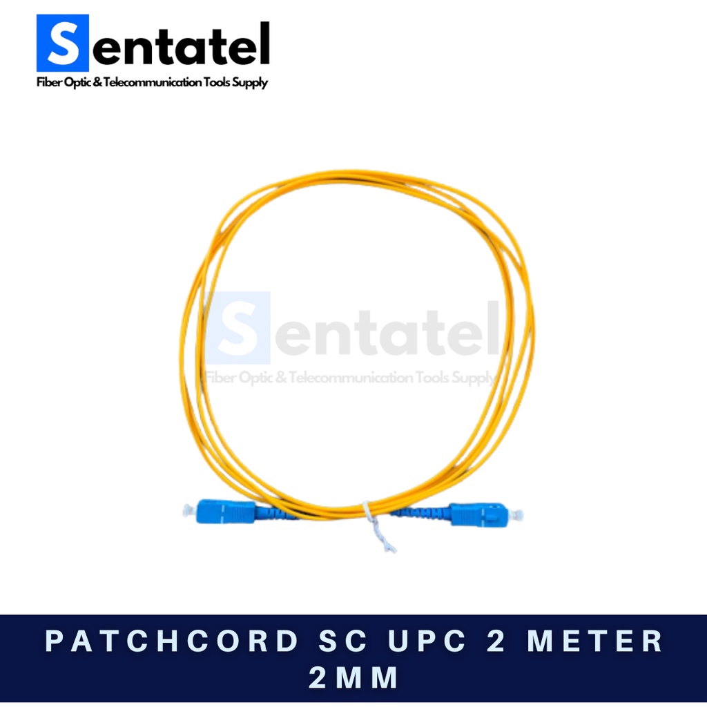 (2 METER) Patchcord Fiber Optic SC UPC Simplex 2 Meter 2mm