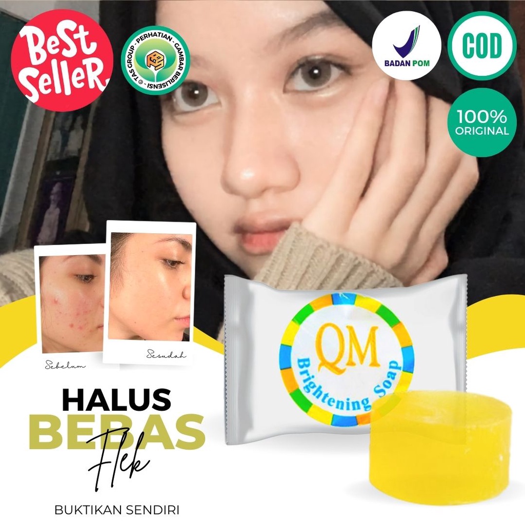 Sabun Qm Penghilang Flek Hitam Membandel Di Wajah Sabun Mandi Pemutih Badan Dan Wajah Glowing Perman