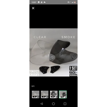 visor kaca helm KYT DJ Maru+kuping