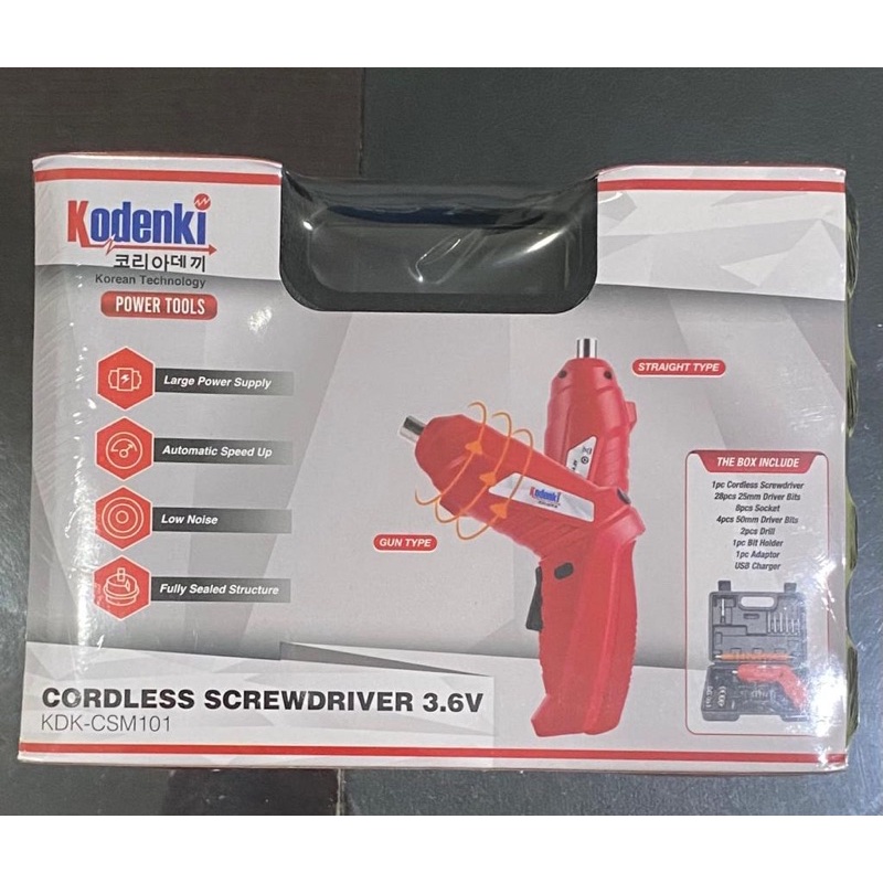 KDK-CSM101 Bor cas baterai 3.6V Bor obeng cas ulang Bor cordless obeng bor bateray aki