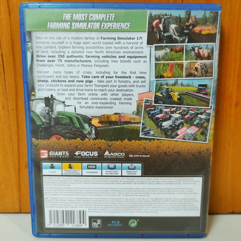 Farming Simulator PS4 Kaset Farming Simulator 17 PS4 Playstation 4 5 PS CD BD Game Games Simulator Truck Farm Kebun 18 19 20 21 22 Original sony asli ori euro truck bus driver driving car truk bis petualangan anak gim berkebun harvest moon Harvestmoon