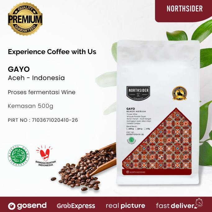 

[BISA COD] BIJI KOPI ARABIKA GAYO WINE NATURAL - 500GR NORTHSIDER COFFEE