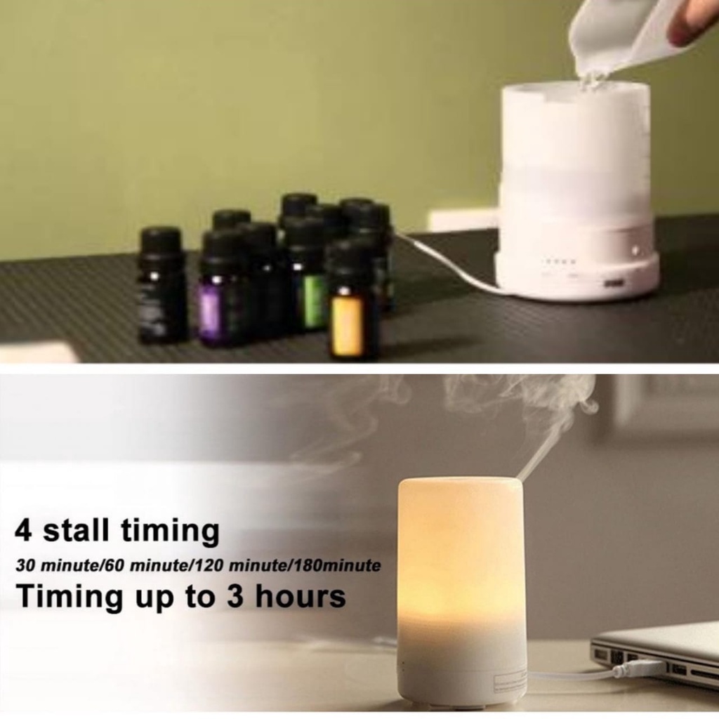 PROMO Air Humidifier Ultrasonic Aromatherapy RGB Lamp HUMI H213 Pelembab udara humidifier mini Pengharum ruangan diffuser aromatherapy humidifier diffuser aromaterapi taffware humidifier humidifer dehumidifier ruangan humadifier aroma therapy OMHAMYWH