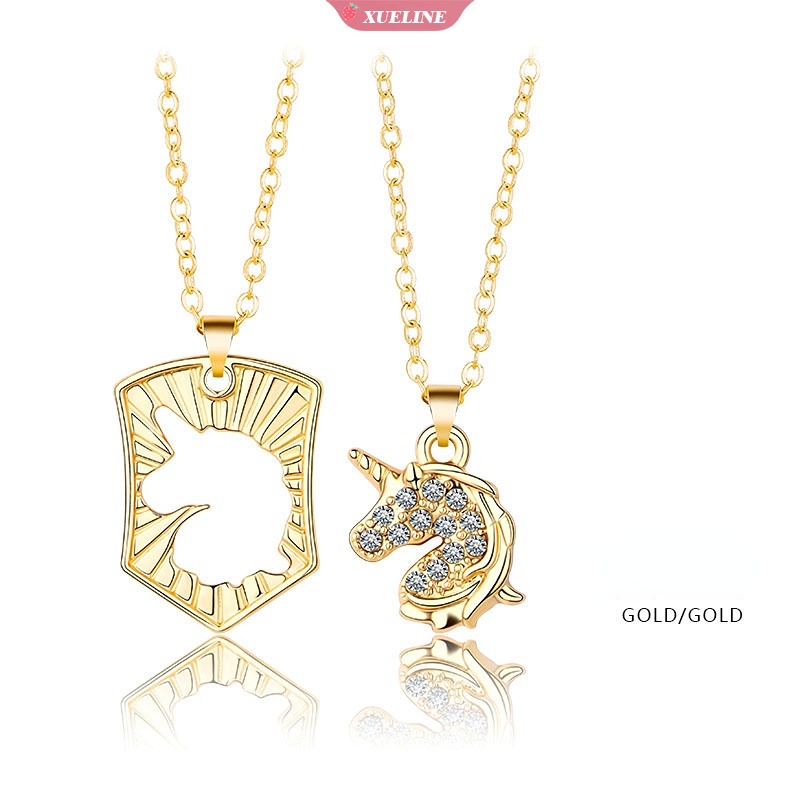 New fashion unicorn Kalung Indah Berongga Liontin Kalung Populer Rantai Liontin Hadiah Perhiasan Anti Karat [ZXL]
