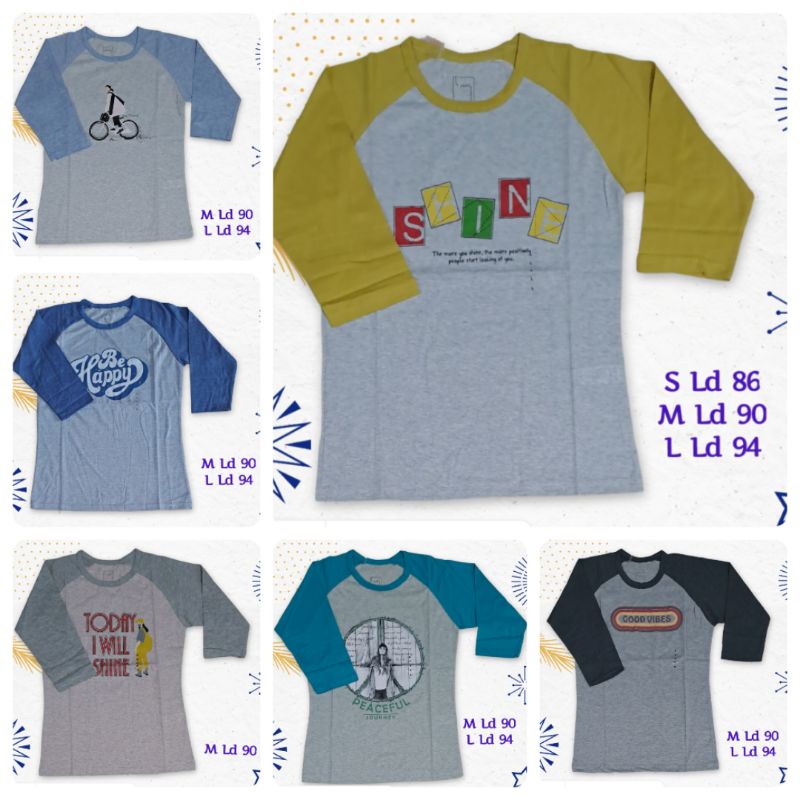 KAOS RAGLAN TZONE WANITA/JUNIOR