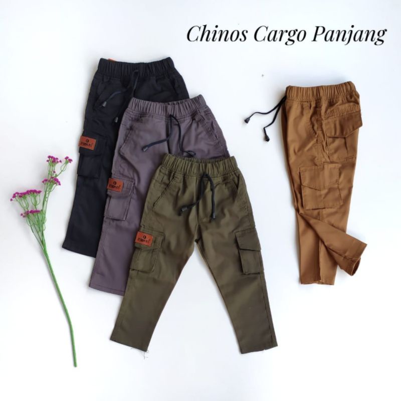 CELANA PANJANG CHINO CARGO ANAK SIZE  468/101214/161820