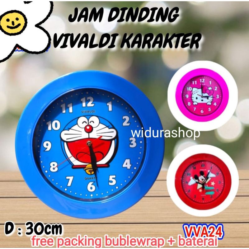 JAM DINDING KARAKTER JUMBO UKURAN 30CM (REAL PICTURE)