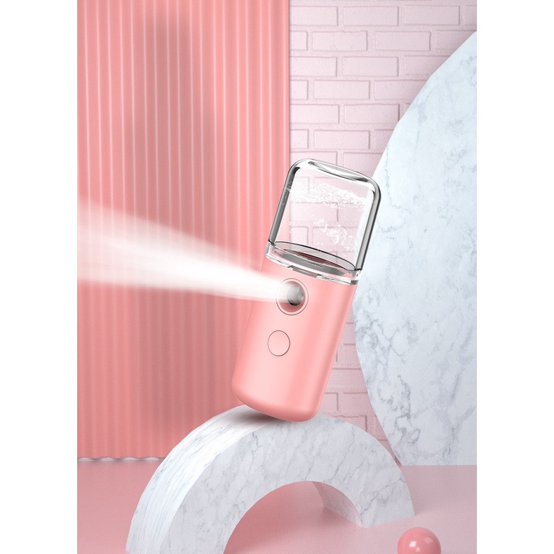 Alat Facial Wajah 2in1 800 mAh Nano Spray USB Charger Portable