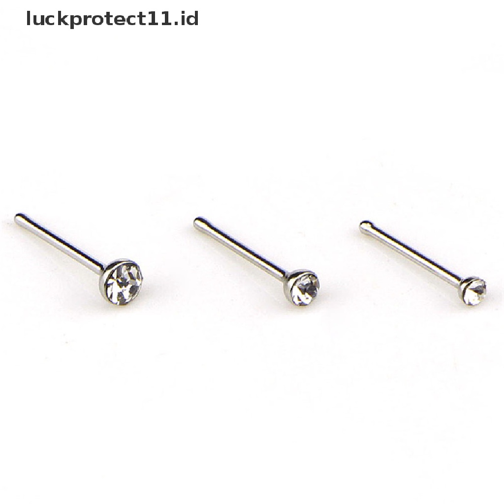 /Fashion Hot// Fashion// 60PCS/Set Berlian Imitasi Cincin Hidung Tulang Stud Perhiasan Tubuh Stainless Steel.