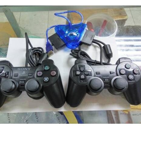 Stok Terbaru Paket 2pcs stick PS2 ori pabrik + converter stick ps2 to PC/ps3