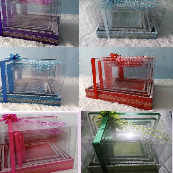 

Big Sale오빠 BOX Hantaran Seserahan / Kotak parcel LEBIH LUAS dan MIKA LEBIH TEBAL/ kotak parcel mika ~