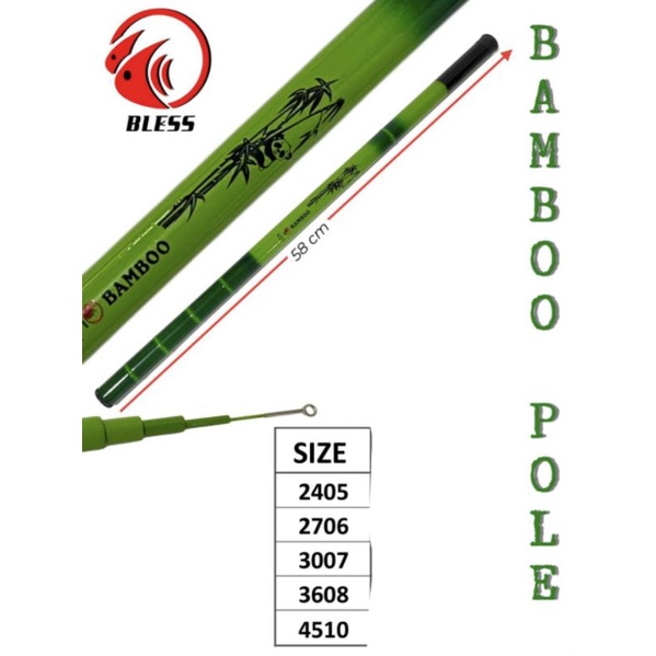 tegek bless bamboo pole 240-450cm