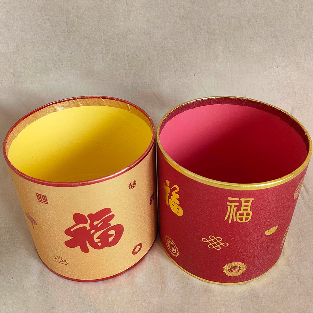 New Year Motif FU Flower Pot Imlek Dekorasi 2023 Hiasan Vas Bunga Imlek  Gold Red dekorasi imlek