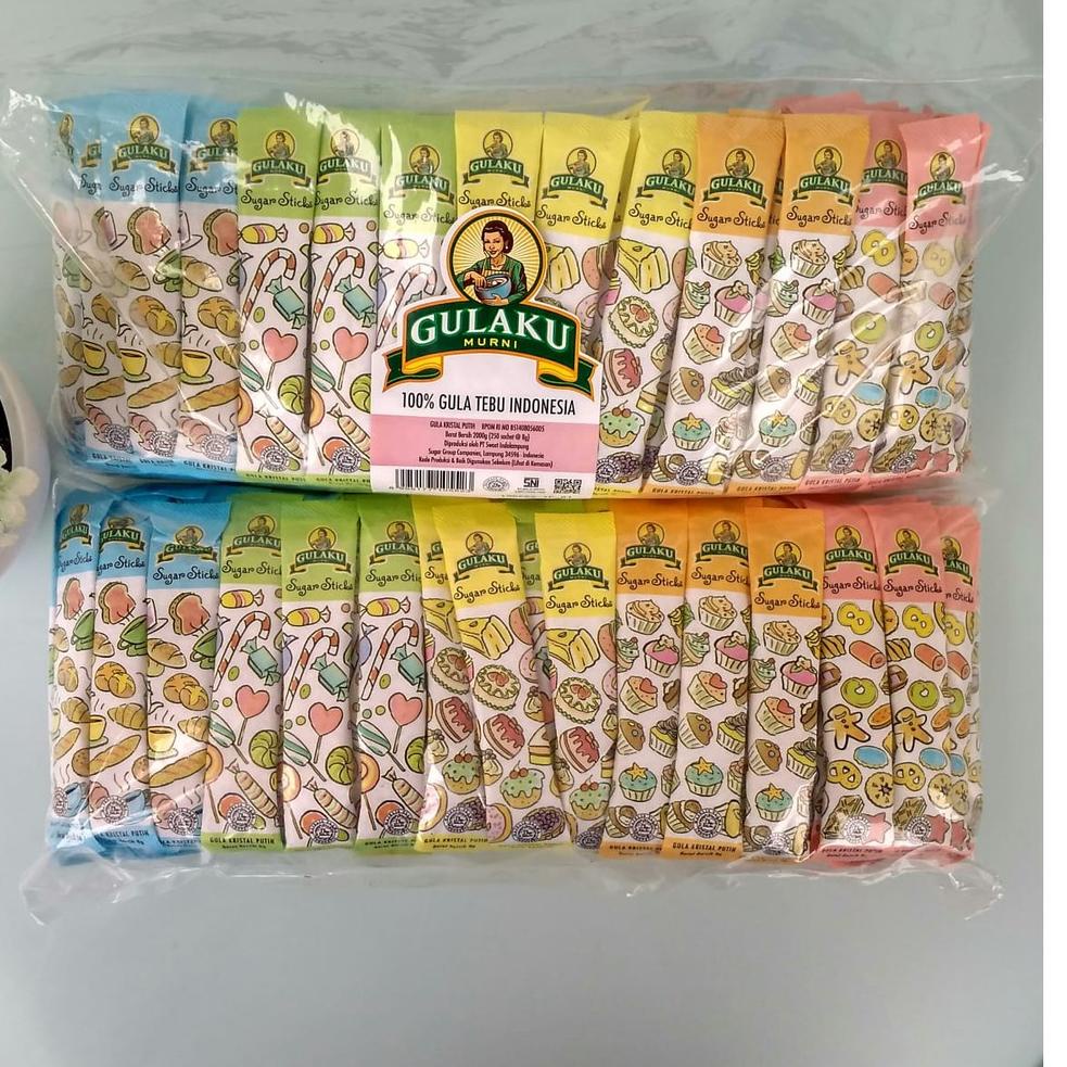 

[PRODUK B0VUP] Gulaku Sticks / Gula Stik 250 sachet @ 8 gr (ed Mar 2024) P0K