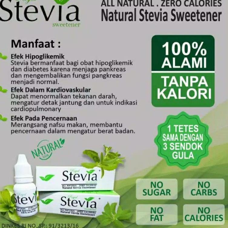 

[KODE GCANT] Stevia Stefia Gula Nol Kalori Pemanis Cair Alami | Asli | Gula Diabetes Gula Diet Keto Debm