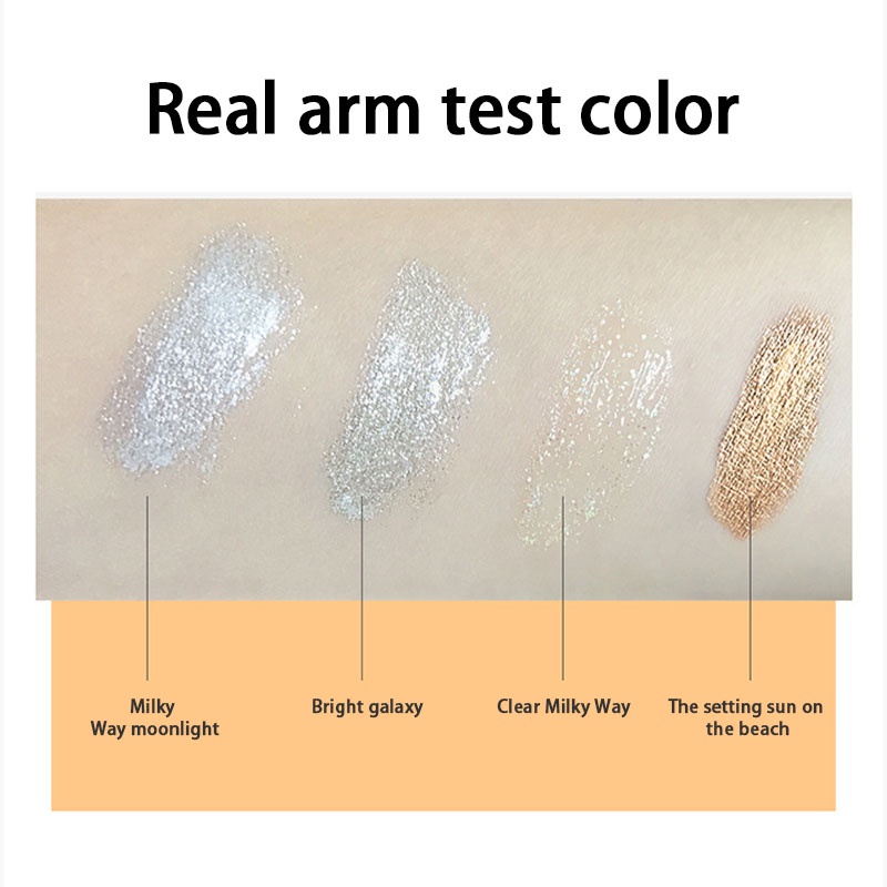 【COD】Eyeshadow Liquid Pearl Light Gloss Highlight Eye Beauty Eyeshadow Glitter Cocok Untuk Semua Jenis Kulit Tahan Lama-CH