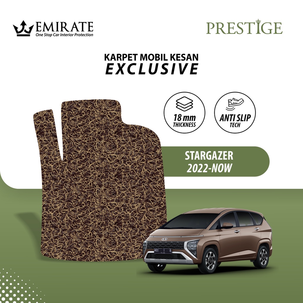 Karpet Mobil Mie Prestige Hyundai Stargazer (2022-Now) Bahan PVC Coil