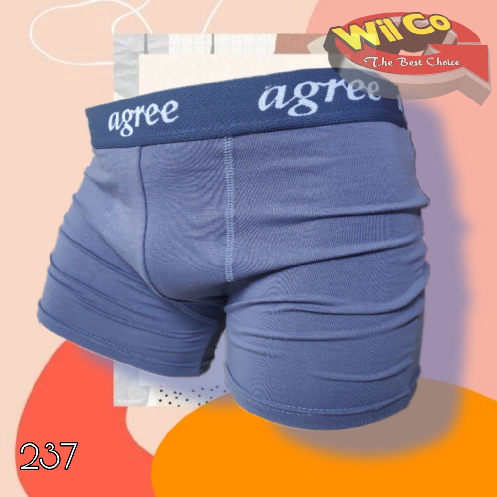 K237 - [Hrg Per 1 Pcs] CELANA DALAM  PRIA [BOXER] AGREE SIZE M - XL