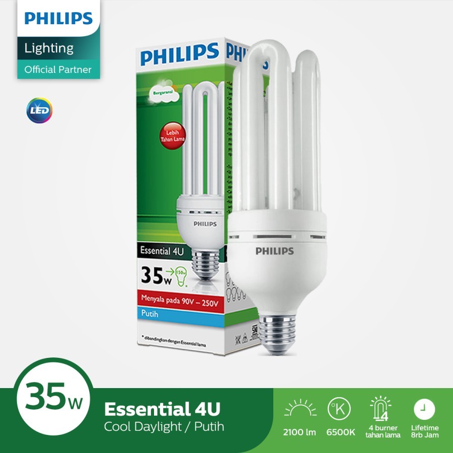 Philips Essential 4U 35Watt / Lampu Philips 35W 4U