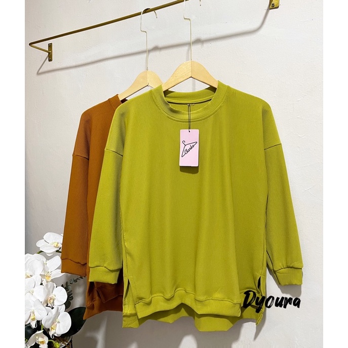 Atasan Knit Agnes Termurah / Atasan knit import / KELLEN TOP BY ALFASHION ATASAN BAHAN KAOS UNIQLO MELAR JUMBO  BIGSIZE TERLARIS