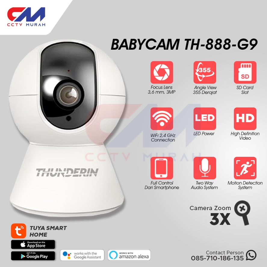 SMART IP CAMERA CCTV 3 MEGAPIXEL, FULLHD 1080, CAMERA ZOOM 3X