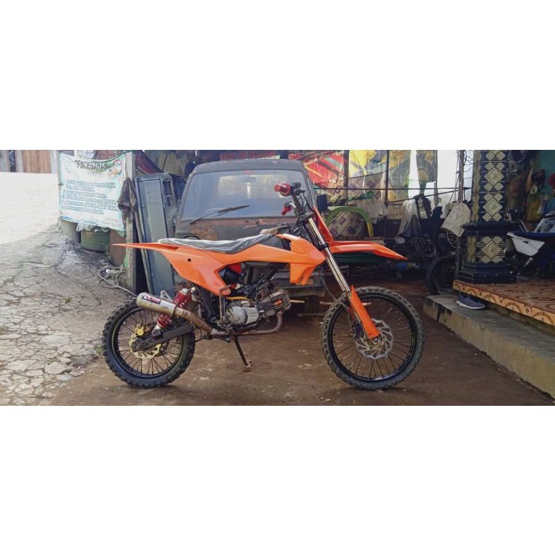 Rangka trail gtx/trabas bebek modif model KTM 85 2020