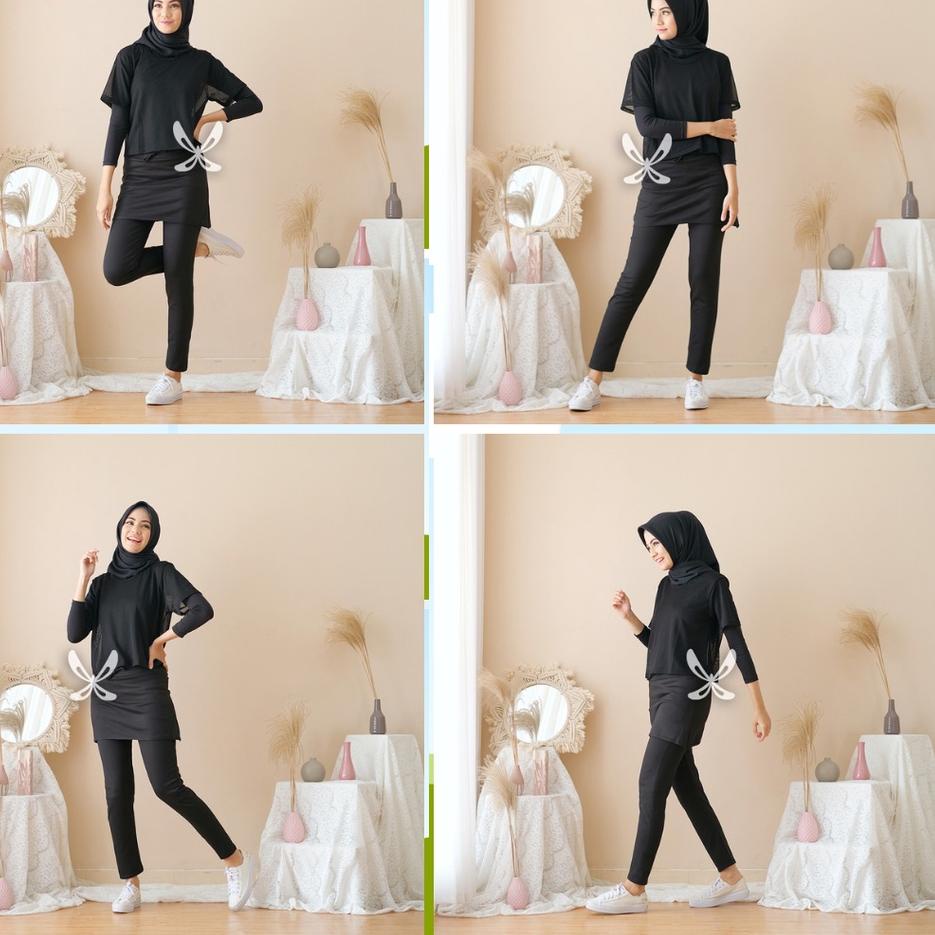 Chekout WNX - Legging Rok Sepeda Polos Naura 9312 4110/ Celana Legging Wanita / Rojing/ Rok Legging/
