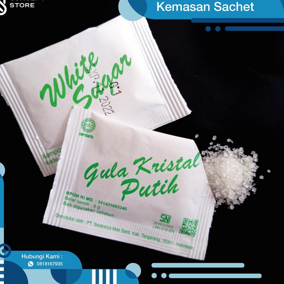 

[KODE PRODUK LSTTD7471] Gula Pasir Putih Kemasan Sachet Higienis 125pcs