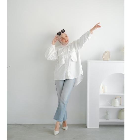 Terlaris Faforbea Jisoo Shirt - Oversize Shirt Baby Corduroy