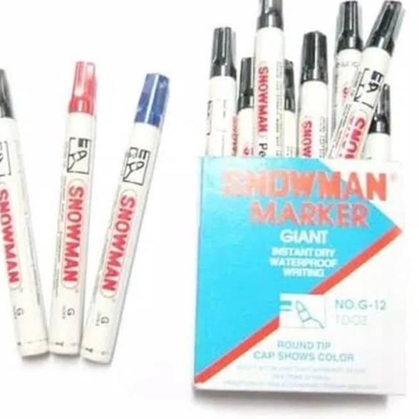 

Stock Terkini Spidol permanen 1 lusin snowman / permanent marker G12