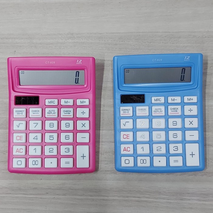 

NEW Kalkulator 828 Warna Check Correct / Calculator CT 828 12Digit
