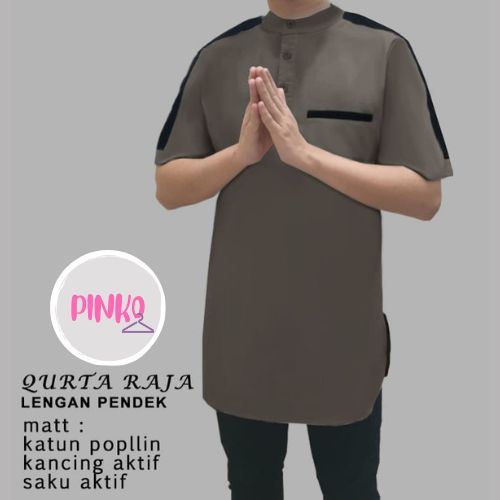 PIK - Koko Kurta Raja Lengan Pendek  - S, M, L , XL , XXL, 3XL / Baju Koko Pria/ Fashion Muslim Pria/ Koko Kurta Jumbo