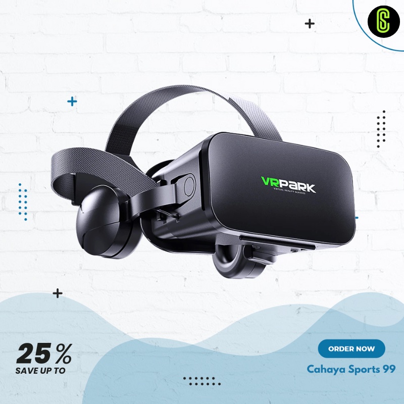 VRPARK VR Box 3D Virtual Reality Glasses Metaverse with Headphone - J20