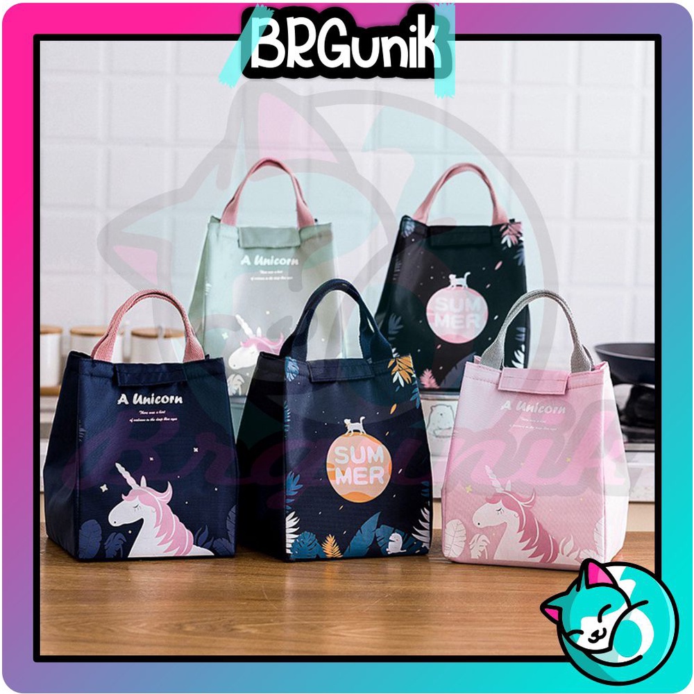 BRGUNIK New Tas Bekal Anak / Lunch Bag Sekolah R836