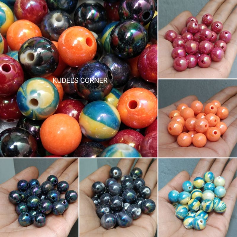 25gr mutiara ringan ab mengkilat/ mutiara kilat ab