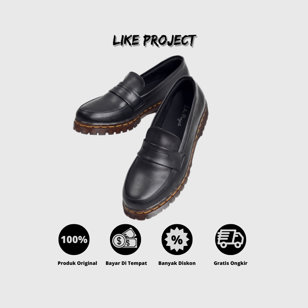 Xcloud x LikeProject Sepatu SlipOn Casual Wanita LIVIA Black