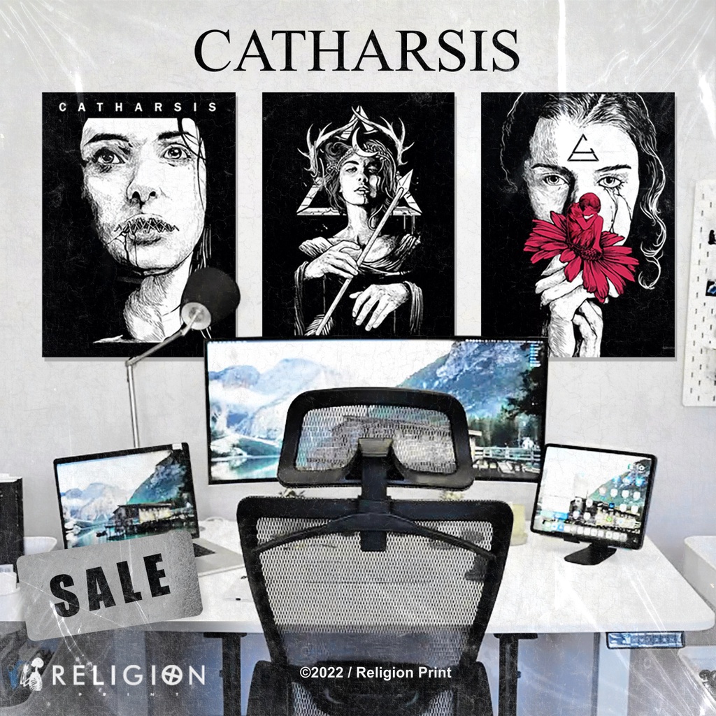 Poster Brand CATHARSIS  - Wallpaper Poster Dinding Aesthetic - Dekorasi Kamar Tidur