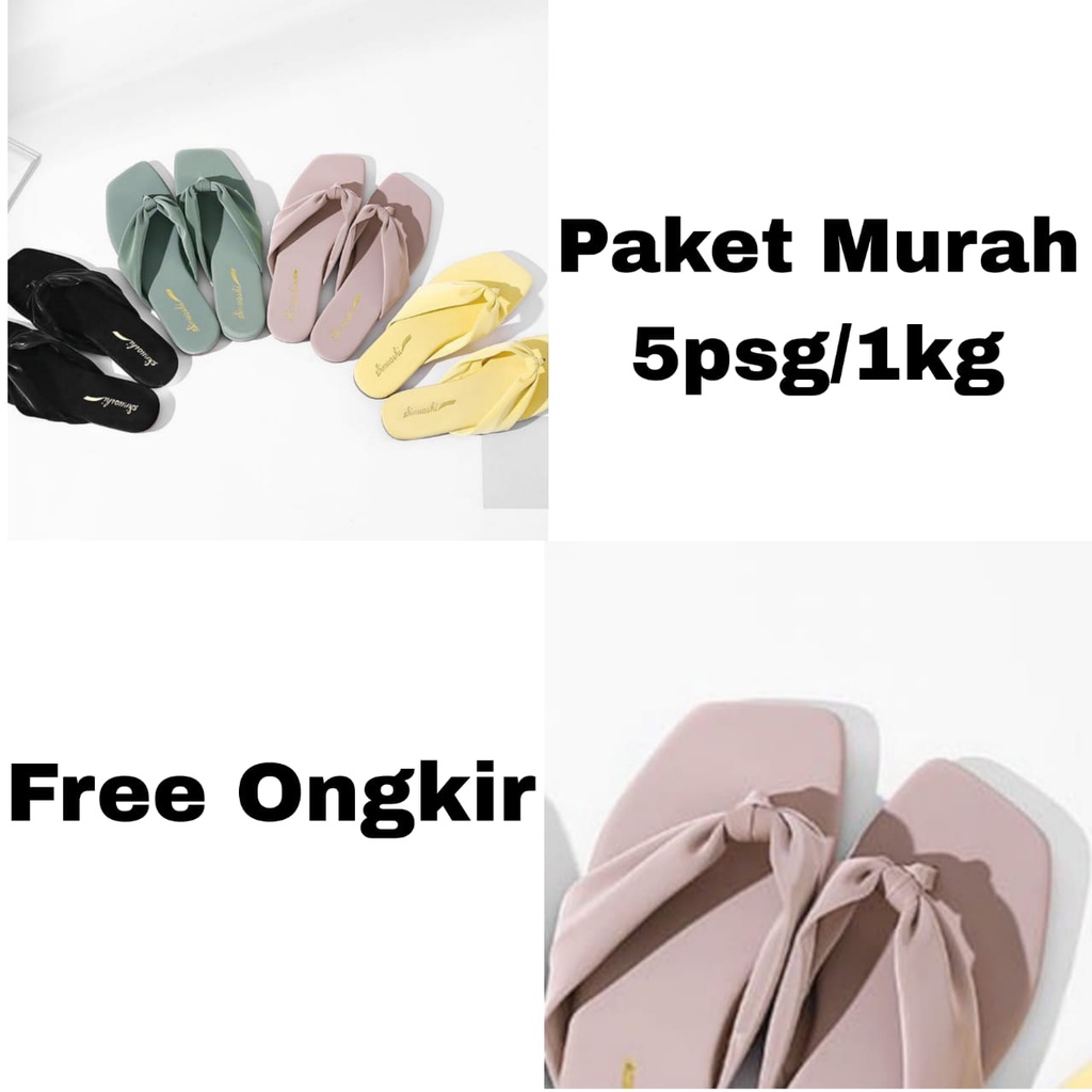PAKET MURMER SANDAL WANITA F-23 (5 PASANG)