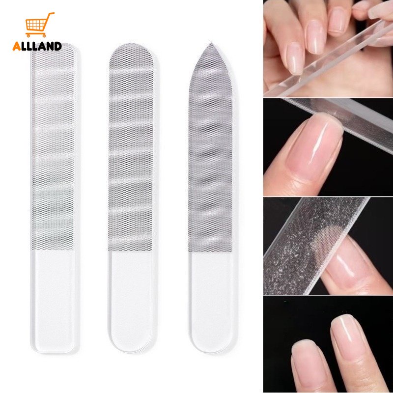 Files Kaca Kutek UV Gel Transparan Kaca UV/ Profesional Crystal Glass Manicure Sanding/ Amplas Kuku Poles Gerinda