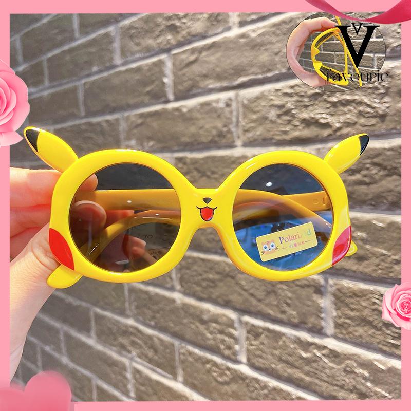 CODKacamata Kartun Pikachu Kacamata Perlindungan UV Polarized Sunshade Anak-anak-FA