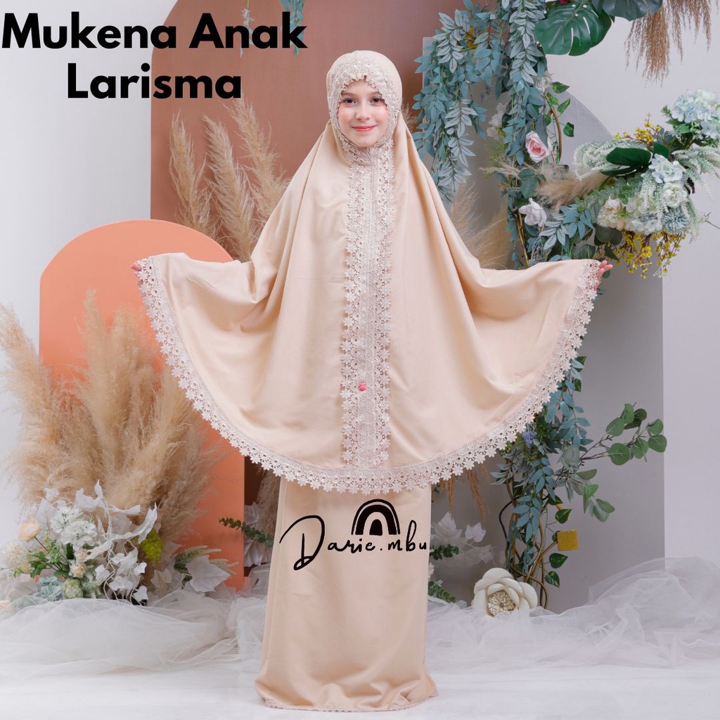 Mukena Anak Renda Mewah Larisma Seris Katun Mikro Premium