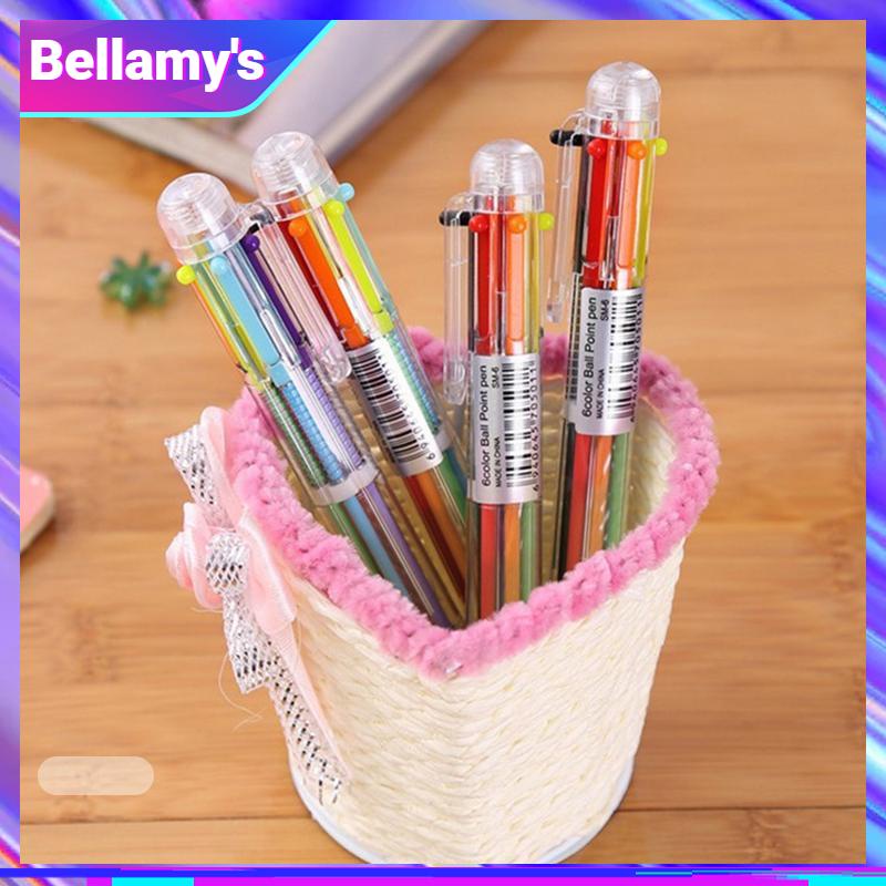 

COD ❤️ Bolpen 6-in-1 0.5MM Multi Warna Untuk Stationery Anak Sekolah Kantor bolpen-Bellamy's