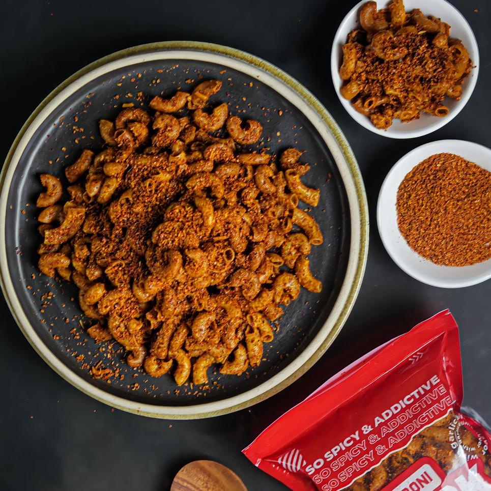 

✈ Makaroni Goreng Pedas Daun Jeruk Kemasan Reguler 80gr Makanan Ringan Jajanan Snack Cemilan Nagih ▶